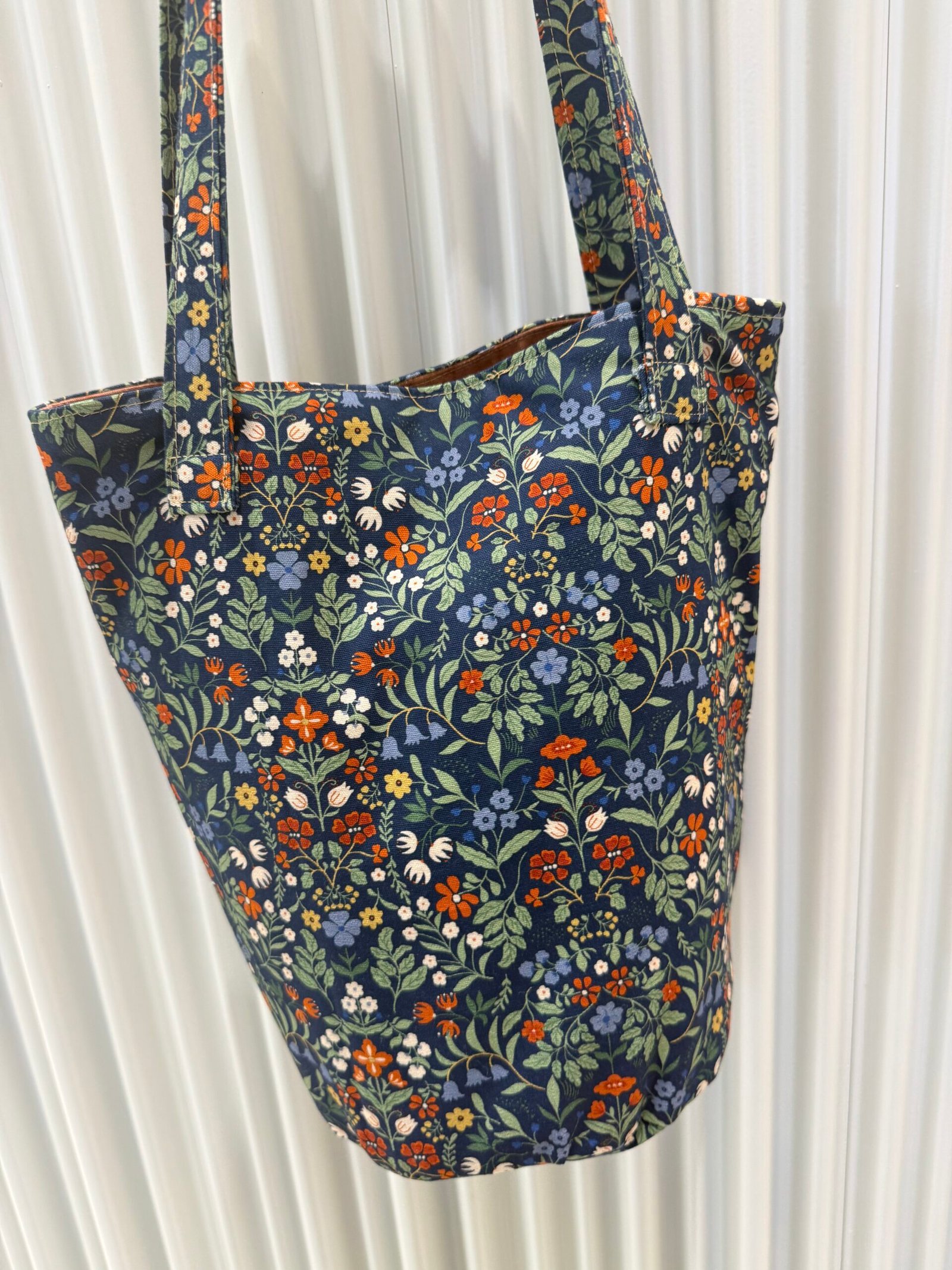 Handmade Floral Canvas Bucket Bag - Image 3