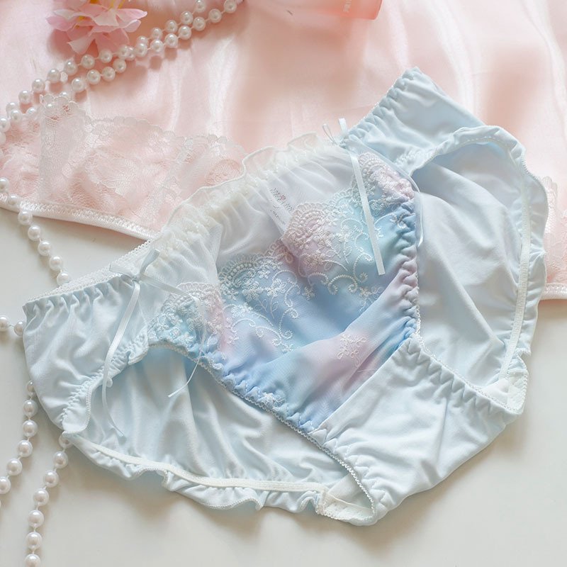 Sweet Bow Milk Silk Mid-Rise Panties - Image 4