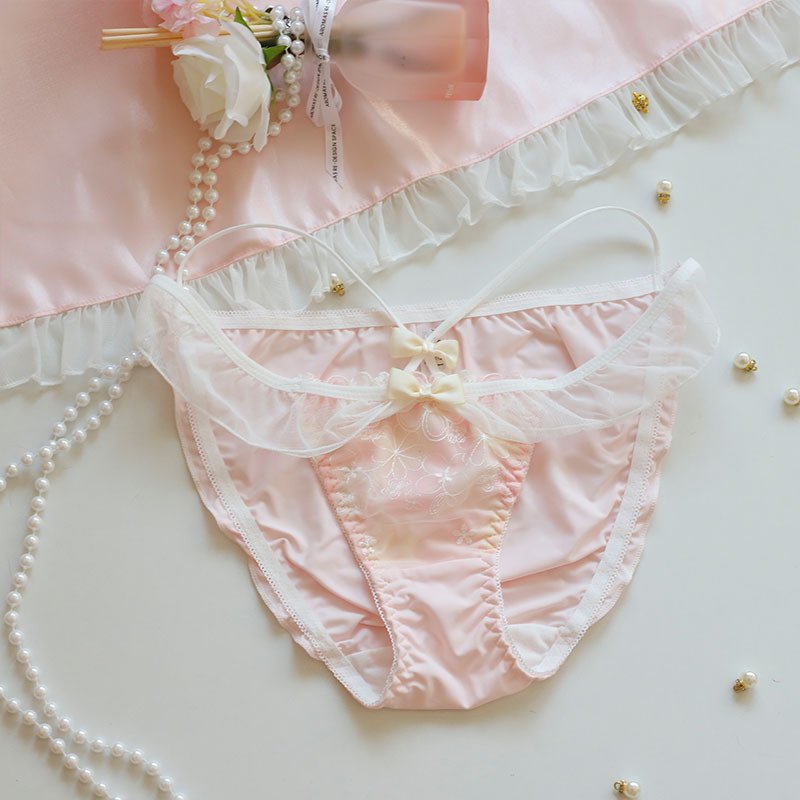 Sweet Embroidered Low-Rise Panties - Image 2