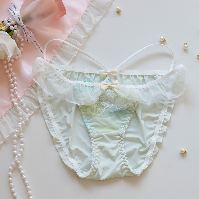 Sweet Embroidered Low-Rise Panties - Image 3